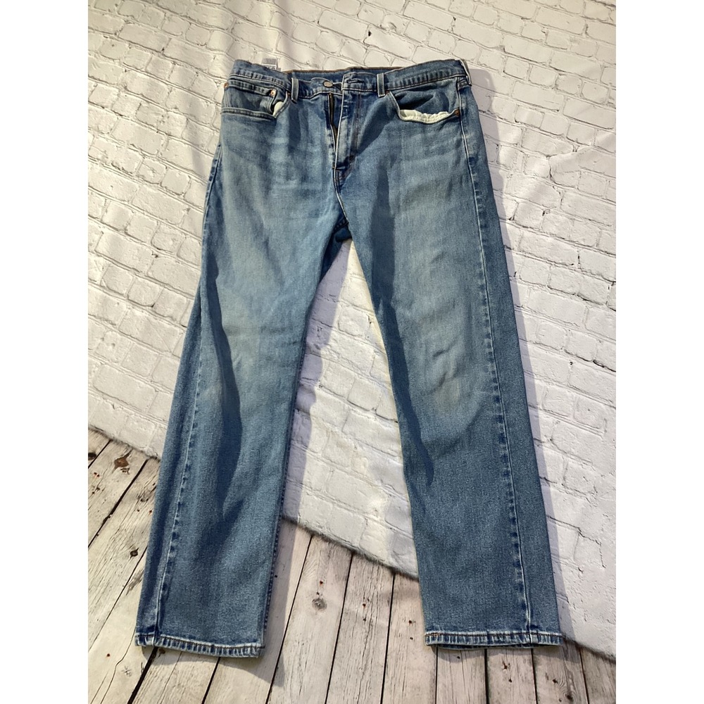 Levis 505 Regular Fit Straight Leg Jeans Mens 36x30 Medium Wash Denim Blue